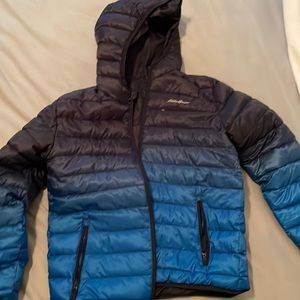 Reversible Eddie Bauer synthetic fill puffer